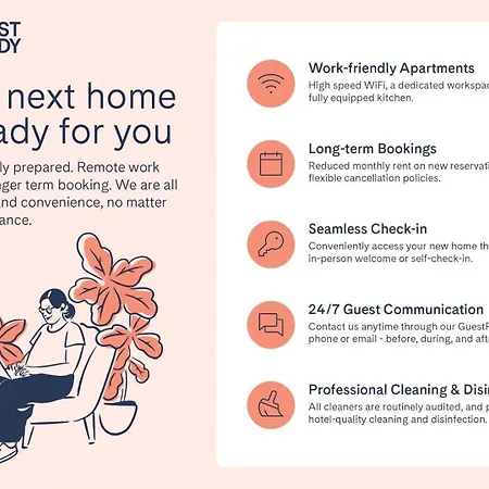 Lägenhet Guestready - Rose *
